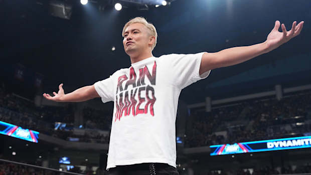 Kazuchika Okada makes his entrance on AEW Dynamite